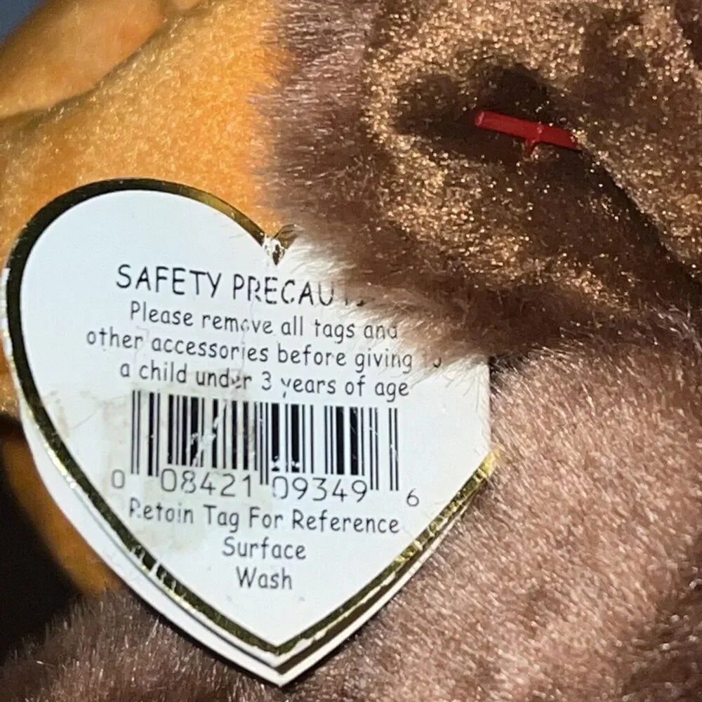 TY Beanie Buddy CHOCOLATE The Moose 9349 Stuffed Plush Ty!  New